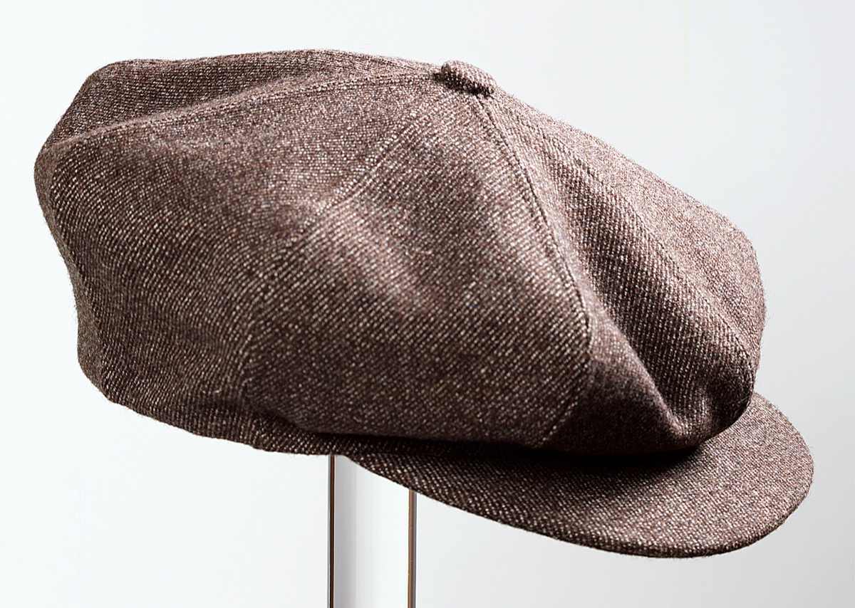 Tweed newsboy cap